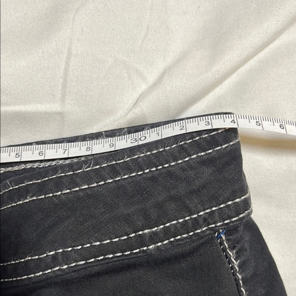 Anthropologie Black Cargo Pants with White Stitching - Picture 6 of 13